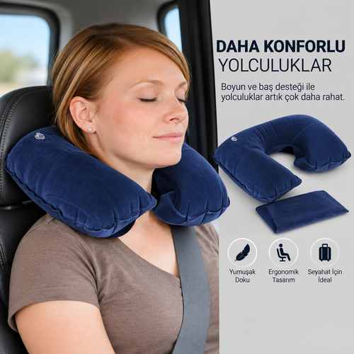 Araç İçi Ergonomik Boyun Destek Yastığı