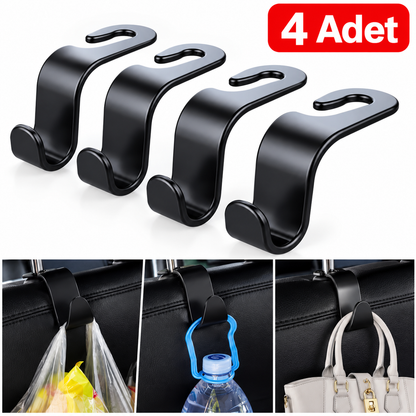 Araç İçi Çanta ve Eşya Askısı 4 Adet