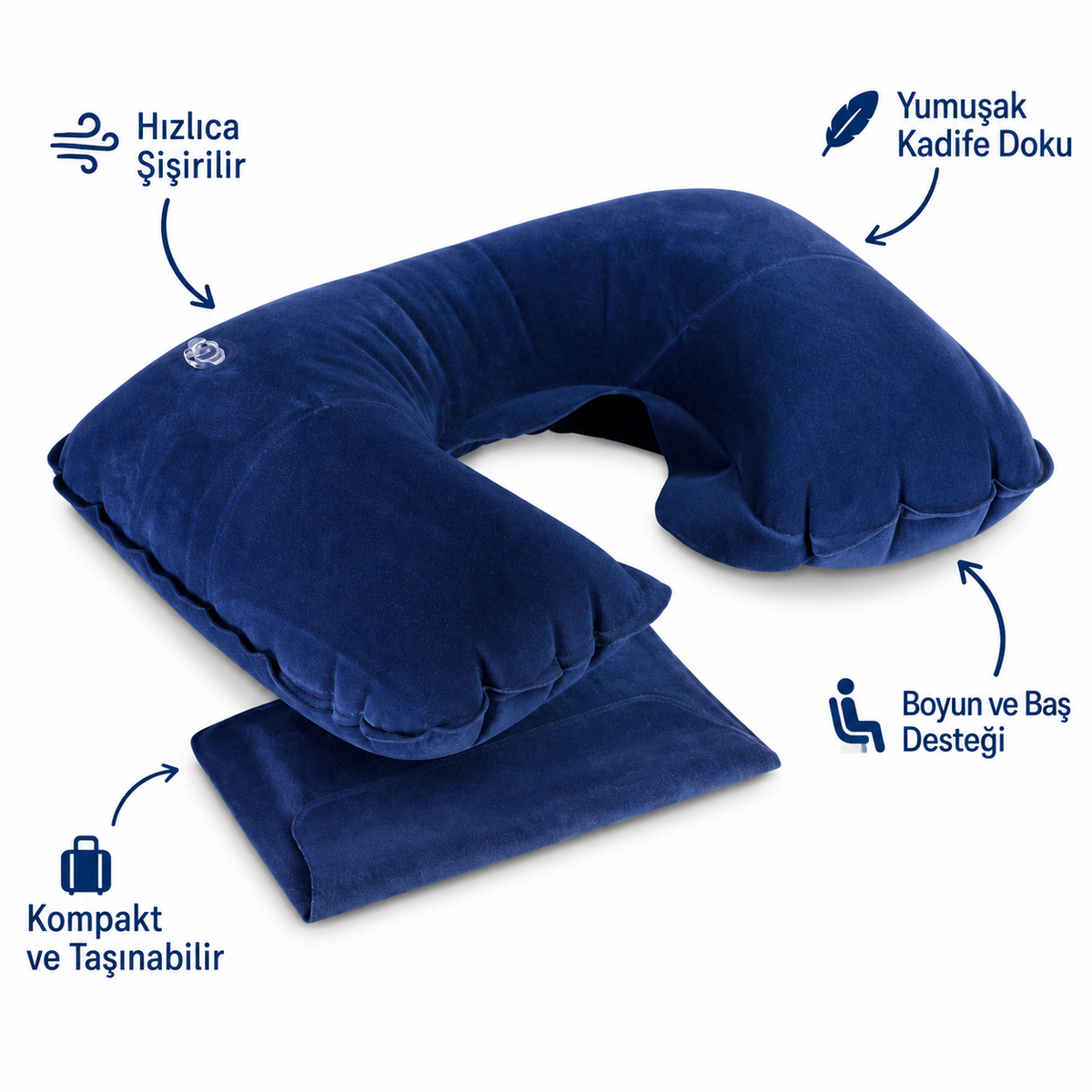 Araç İçi Ergonomik Boyun Destek Yastığı