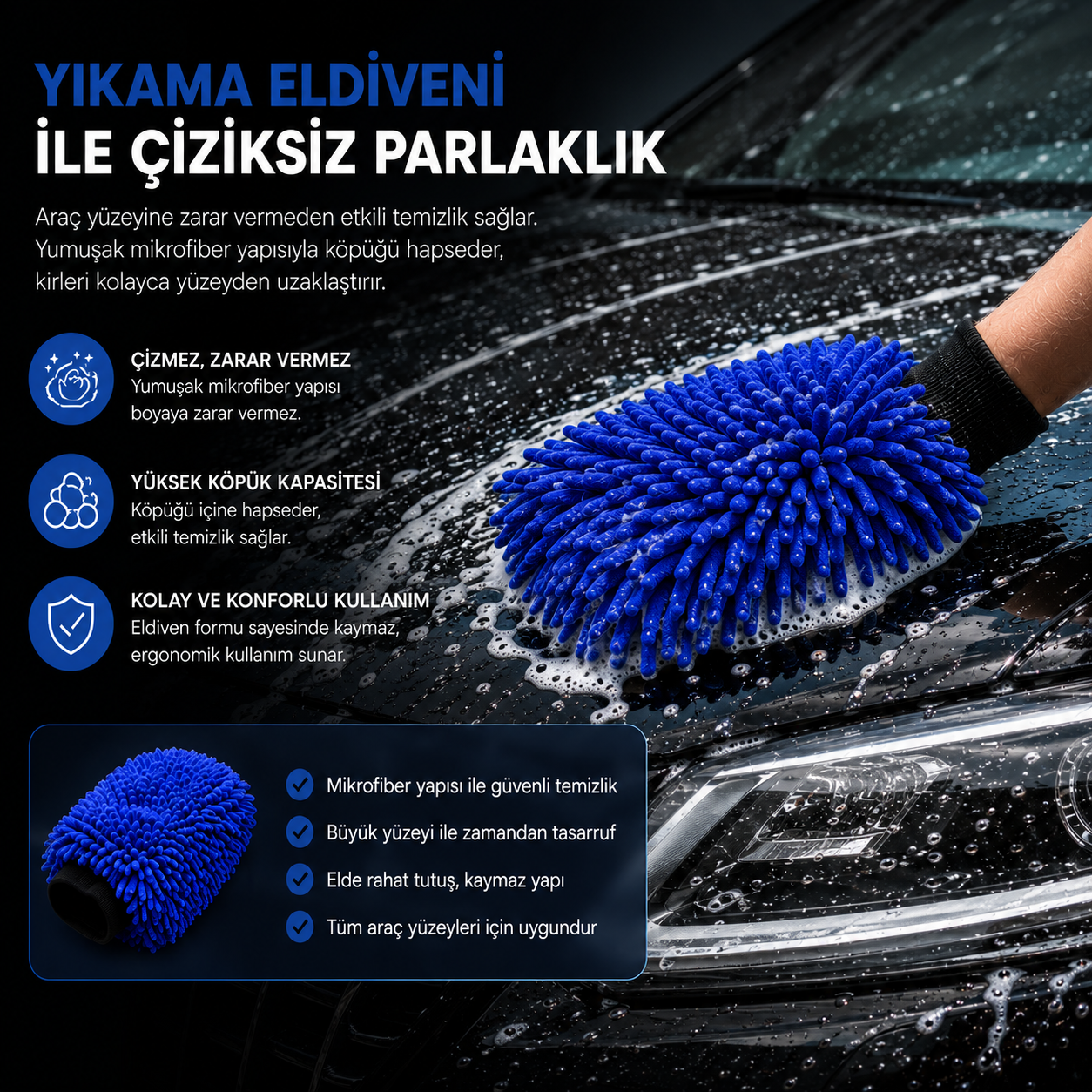 Araç Bakım Seti – Detaylı Temizlik ve Fırça Seti