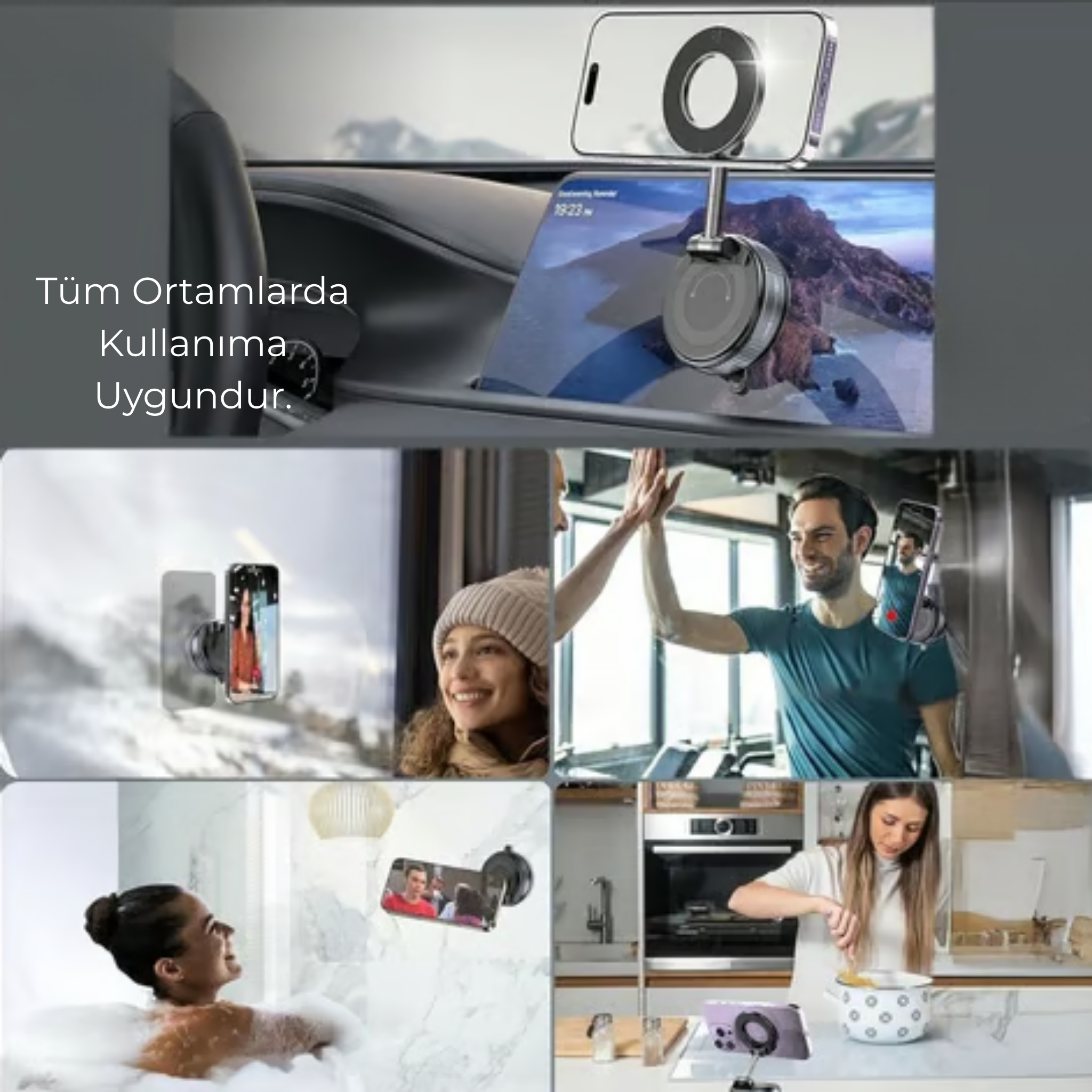 Yeni Nesil Vakumlu Manyetik Telefon Tutucu